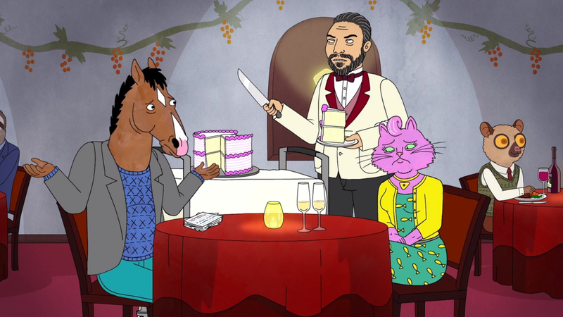 Illustration for article titled BoJack Horseman burns down a kitchen and its oldest relationship